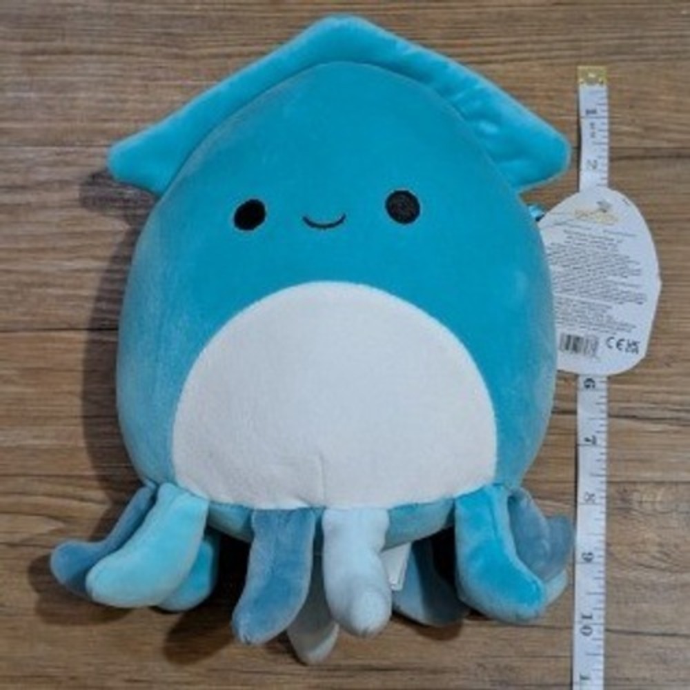 Kellytoy Squishmallows Sky the Squid 8 Inch Blue Plush Stuffed Animal NWT